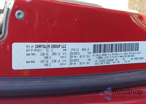 2013 Dodge Grand Caravan Sxt from USA, damaged, VIN 2C4RDGCG1DR636967